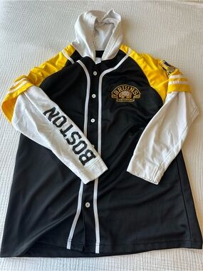Boston Bruins Black & Yellow Hooded Jersey